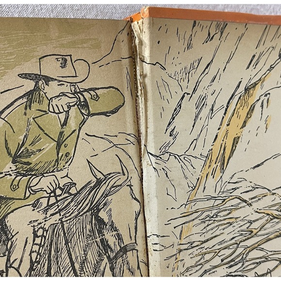 Vintage Roy Rogers The Enchanted Canyon Hardcover Book 1954 by Jim Rivers - Picture 5 of 13